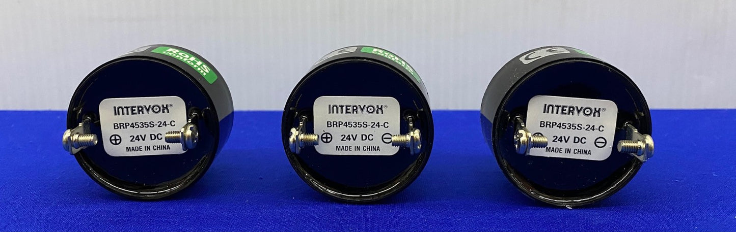 INTERVOX ® BRP4535S-24-C 24V DC ALARM AUDIO WARNING DEVICE CONTINUOUS  - QTY 3