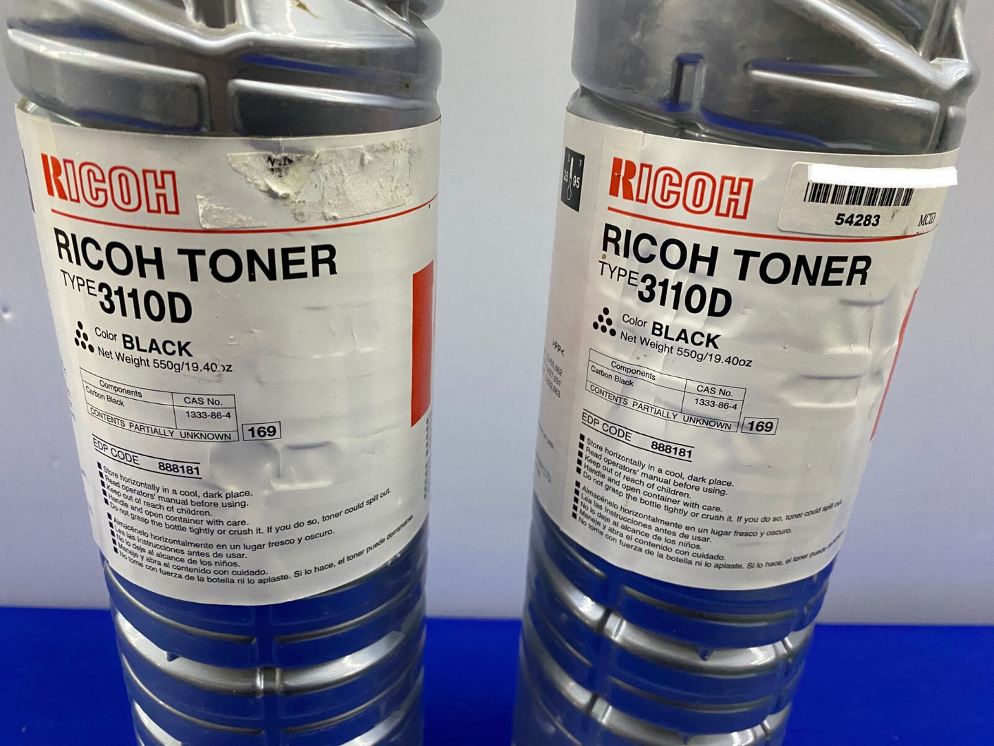 RICOH TONER TYPE 3110D BLACK - NEW/OLD STOCK - 1 LOT QTY 2