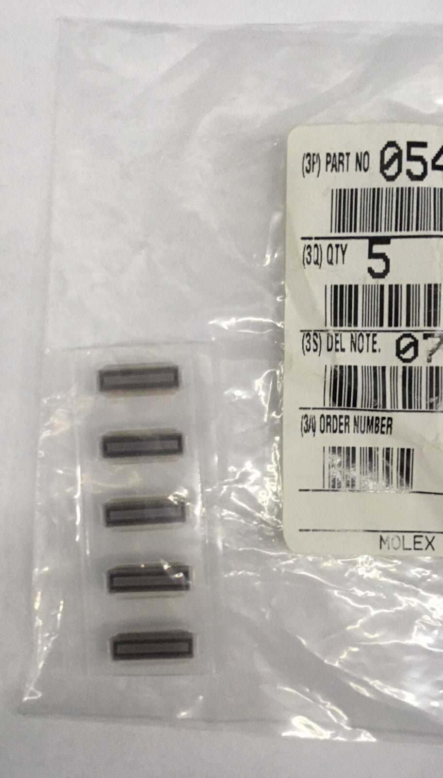 1 PKG OF QTY 5 MOLEX 0546840608 / 546840608 SLIMSTACK BOARD-TO-BOARD RECEPTACLE