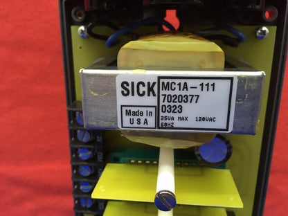 ALIMENTATORE ELETTRONICO OTTICO SICK MC1A-111 / MC1A111