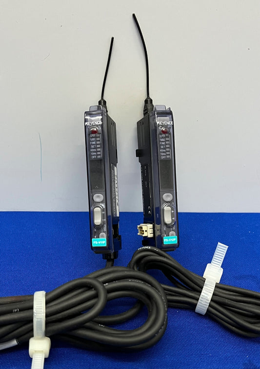 KEYENCE FS-V11-P PHOTOELECTRIC AMPLIFIER  & FS-V12-P FIBER OPTIC AMPLIFIER