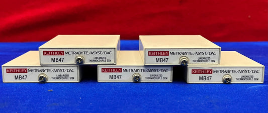 1 LOT QTY OF 5 - KEITHLEY METRABYTE MB47-T-07 LINEARIZED TYPE THERMOCOUPLE INPUT
