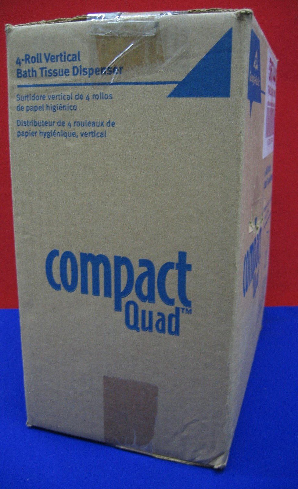 GEORGIA PACIFIC MN 56744 COMPACT QUAD 4 ROLL VERTICAL BATH TISSUE DISPENSER