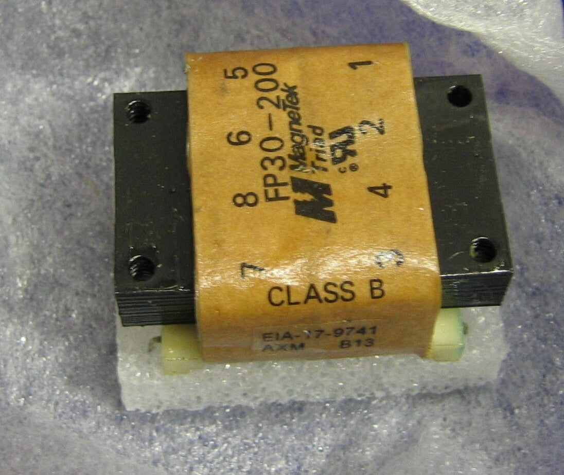 TRANSFORMADOR DE POTENCIA MAGNETEK FP30-200 EN PAQUETE PLANO PR1 115/230 V 50/60 HZ SEC 30