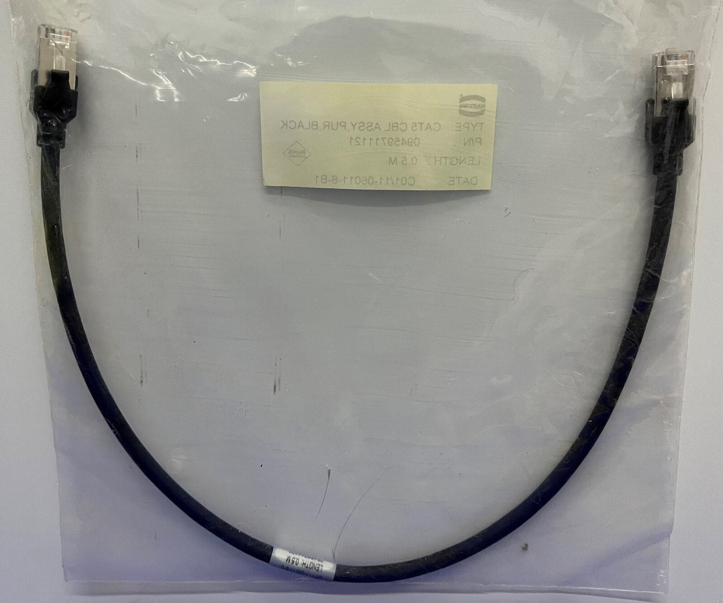 HARTING 09459711121 PATCH CORD RJ45 END CAT5 LENGTH 0.5 M
