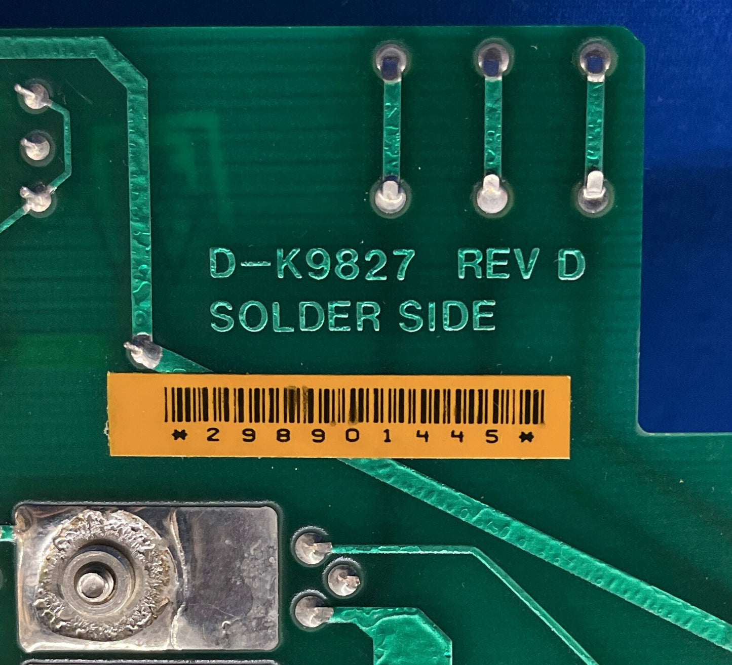 VARIAN HIGH VOLT VAL. DRIVER BOARD D-K9827 REV. D COMP. SIDE UL94V-0 D-9828 RevM