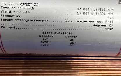 X-ERGON DURA-WELD T ™ 106-T / 200-7-106T WELDING ROD - QTY 269 RODS