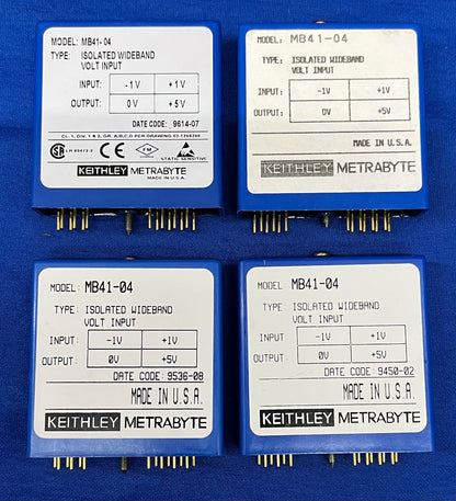 1 LOT QTY 4 -  KEITHLEY MB41-04 METRABYTE/ASYST/DAC ISOLATED WIDEBAND MODULE