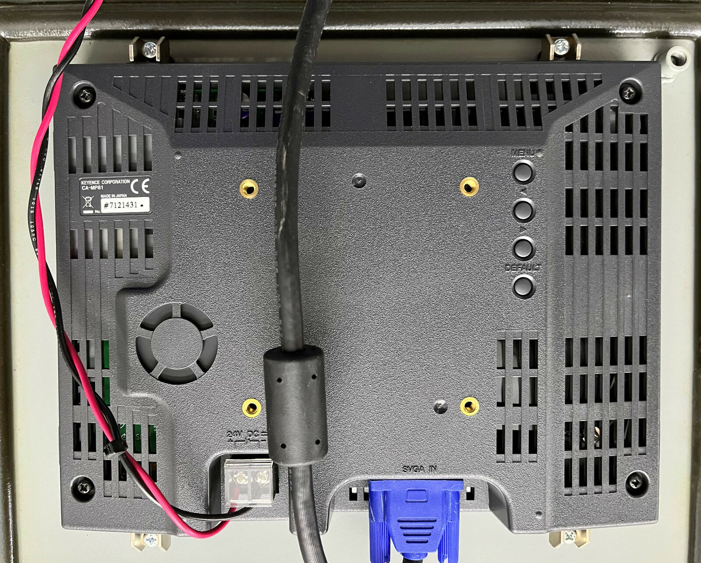 Keyence CA-MP81 LCD Color Display CV-3000 CV-3502 CA-U3 Enclosure Vision System