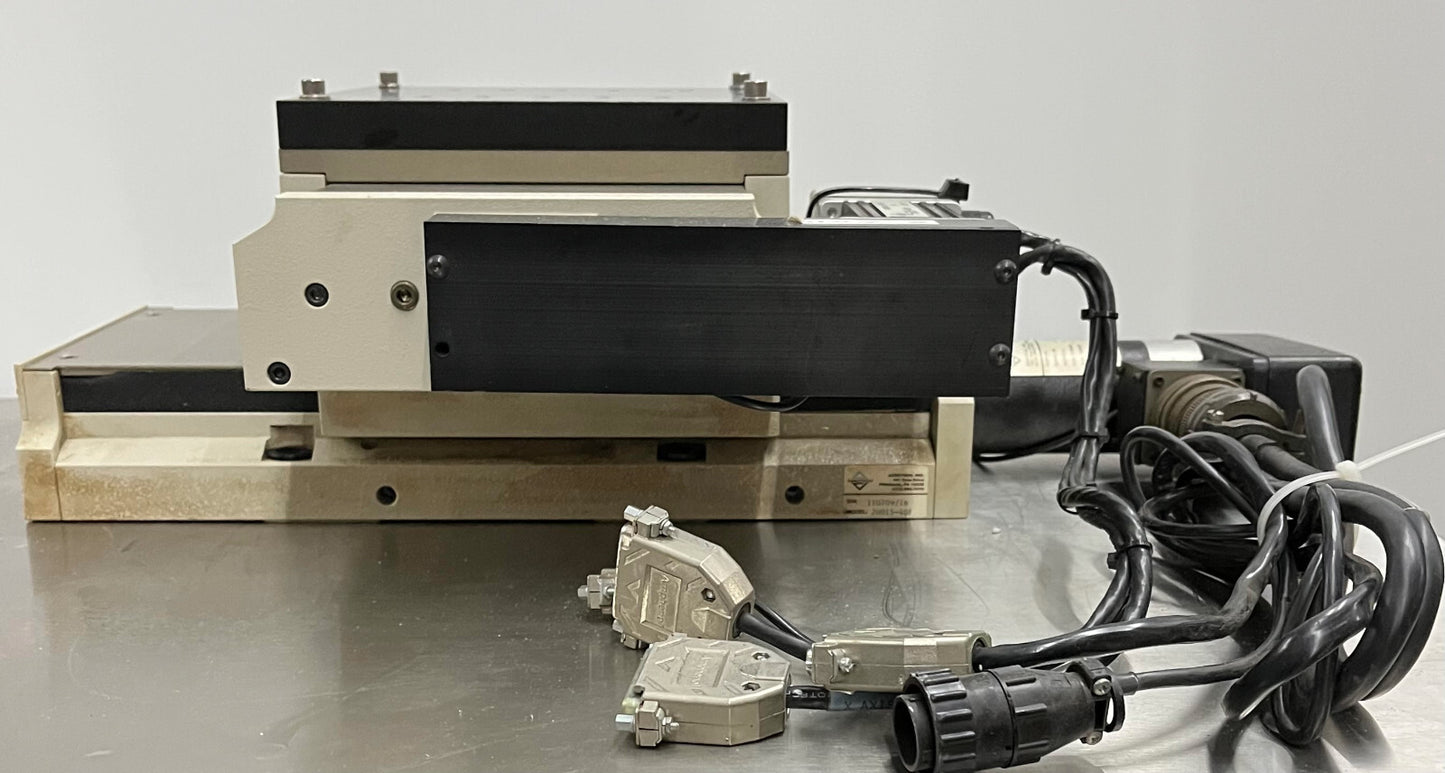 AEROTECH ATS20015 & 20015-40P MOTORIZED X-Y LINEAR STAGE APPROX 150MM 6" TRAVEL