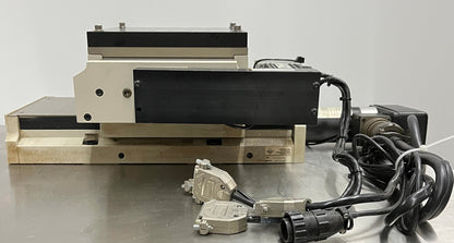 AEROTECH ATS20015 & 20015-40P MOTORIZED X-Y LINEAR STAGE APPROX 150MM 6" TRAVEL