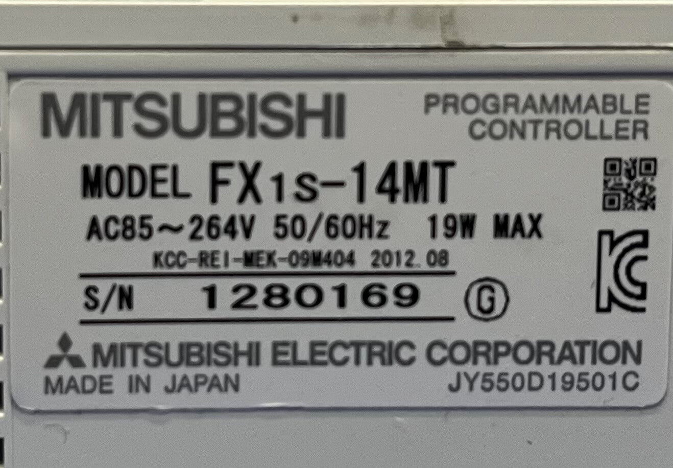 CONTROLADOR PROGRAMABLE MITSUBISHI FX 1S-14MT - 1 LOTE CANTIDAD 2