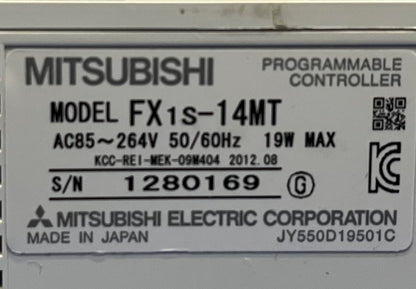 CONTROLADOR PROGRAMABLE MITSUBISHI FX 1S-14MT - 1 LOTE CANTIDAD 2