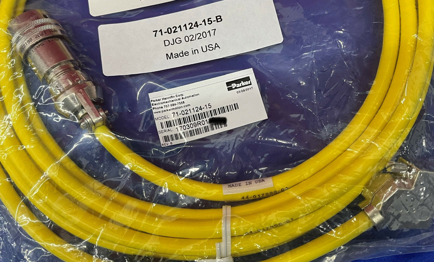 Parker Compumotor 71-021124-15 Parker 15 piedi Cavo Encorder CE MTR Cavo rotante