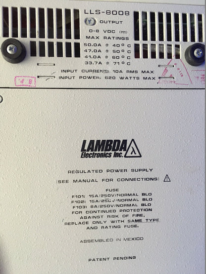 LAMBDA ELECTRONICS LLS8008 DIGITALES GEREGELTES NETZTEIL