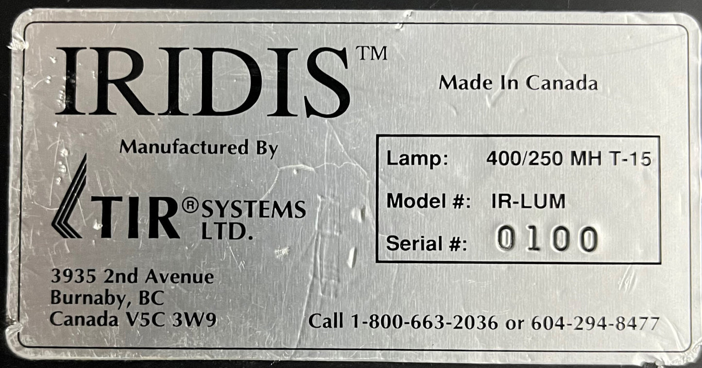 MERCRON IRDIS MODEL HX400/120 IR-LUM LIGHT ROUND BAR