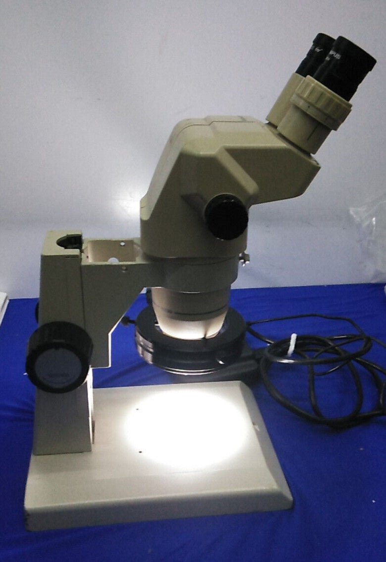 Olympus SZ30 Track Stand Microscope with LED Ring Light 9-40X Magnification