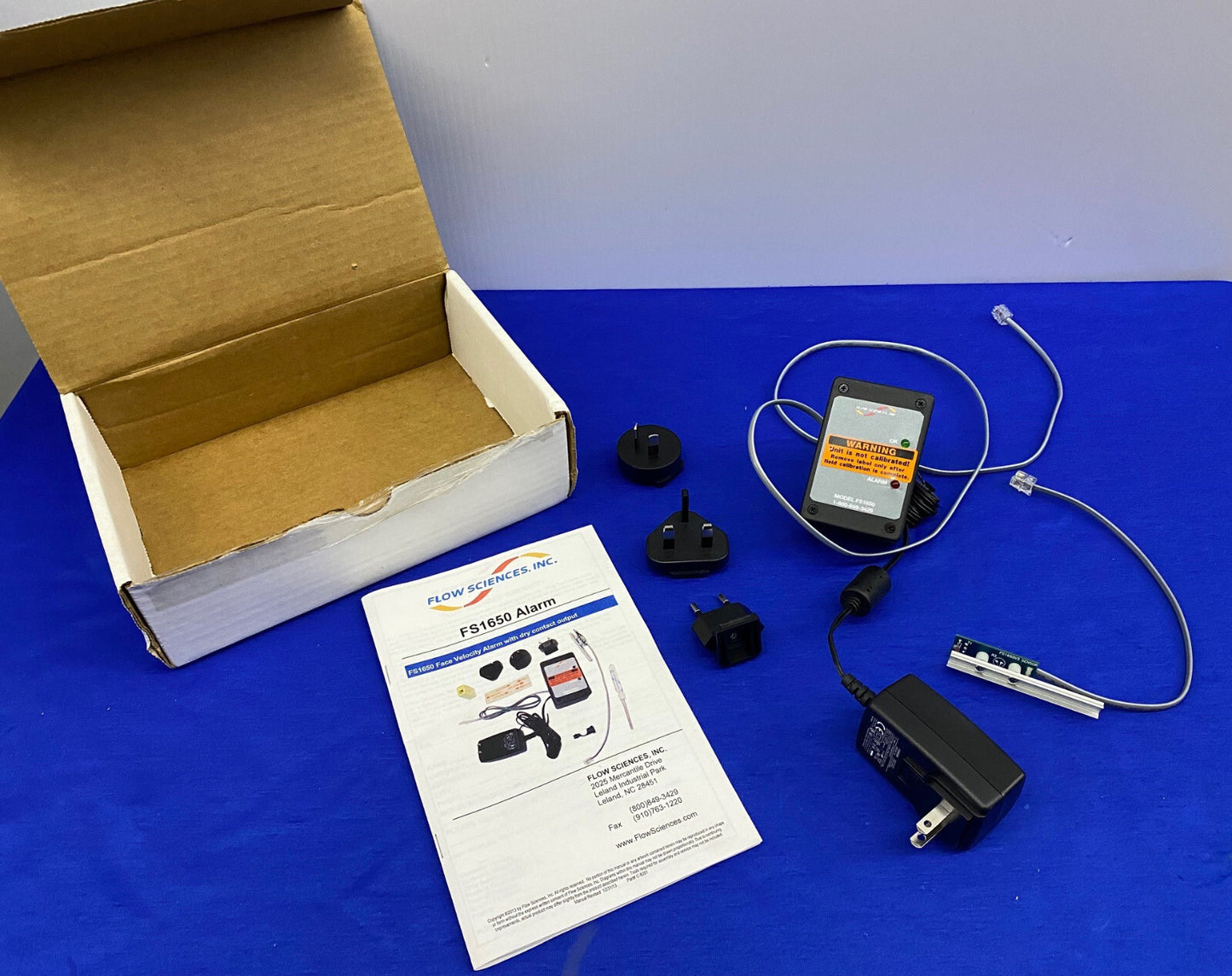 FLOW SCIENCES FS1650 ALARM - ITEM FOR PARTS REPAIR - MISSING PARTS D,E,F, & G