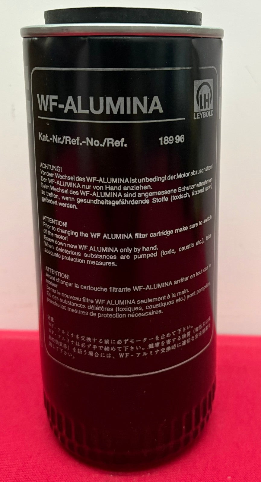 LEYBOLD ACTIVATED WF-ALUMINA 18996 FILTER 1.3 LITER